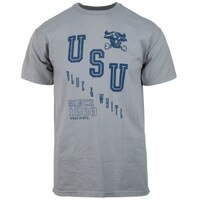 USU retro bull since 1888 vintage graphic gray unisex t-shirt